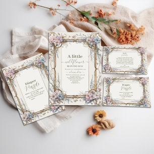 En liten Wildblomflicka Diapper Raffle Tilläggskort