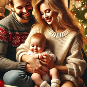 Lusnyt julklapp Vad med Träd Sticker Runt Klistermärke