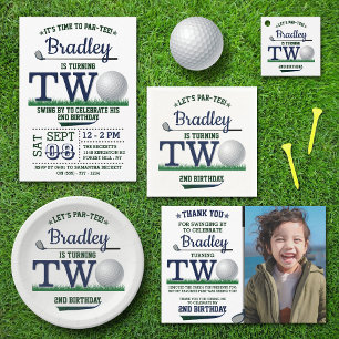 Golf PAR-TEE 2:a födelsedagen Pappersservett