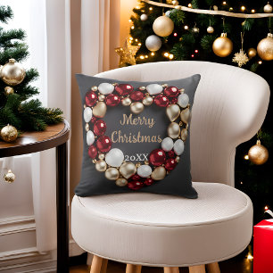 Stars Ornaments Julgran Sticker Runt Klistermärke