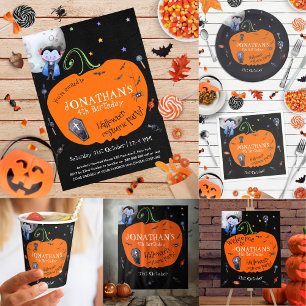 Halloween Kids Costume Party budgetinbjudan