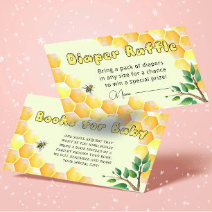 Menu Little Bee Baby Shower Tilläggskort
