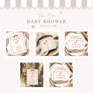 Cute Tini One är på väg att visa babyskuvret Inbjudningar