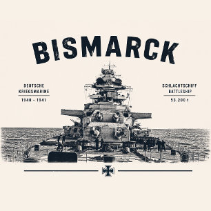 Slagskepp Bismarck Broderad mössa Keps