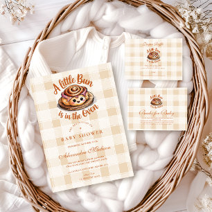 Bun i Oven Baby Shower Diapper Raffle Tilläggskort