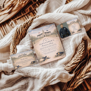 Polisens examensceremoni för avgångselever tack kort