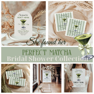 Elegant hon hittade sin Perfekt Matcha Möhippa Inbjudningar