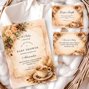 Rustik Baby Shower: Ett Barn Bryggs Kaffe Pappersservett