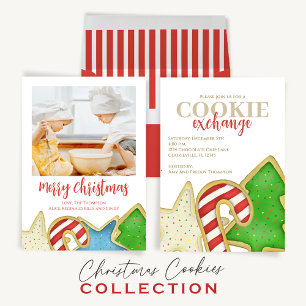 Julfärg Skript Cute Cookies 1 Foto Helg Vykort