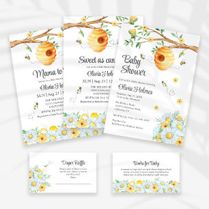 HonungsBee Chamomile Baby Shower Bokar för Baby Tilläggskort