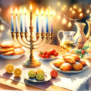 Lycklig Hanukkah