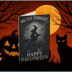 Vi flyger ikväll Platinum/Black Halloween-kort Kort
