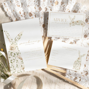 Babykläder för lite Vår Påsk Blommigt  Inbjudningar