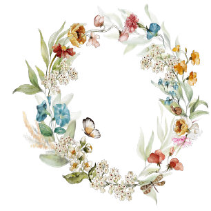 Mini Flaska Baby Shower Blommigt Drop Mini Vinetikett