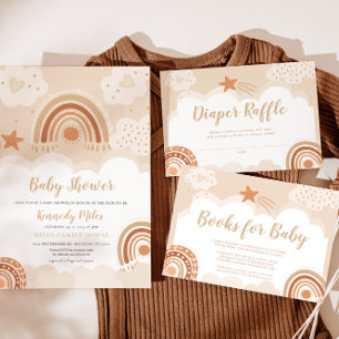 Boho Rainbow Drinks Pub Sign Poster