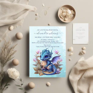 Blåfärgad drake Babybabykläder Slagraffel Tilläggskort