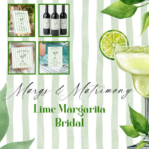 Margaritas och giftermål Randig möhippa Poster