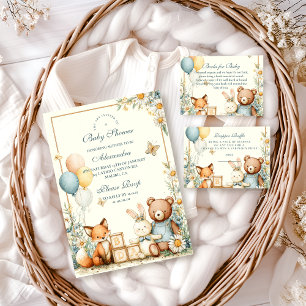 Woodland Baby Friends Baby Shower Pappersservett