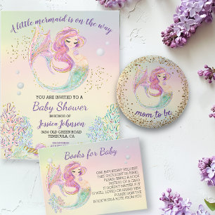 Liten sjöjungfru Watercolor Baby Shower Budget