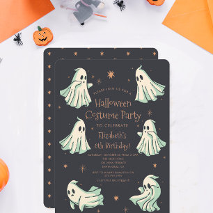 Ghost Halloween, en liten babystövel för boo Inbjudningar
