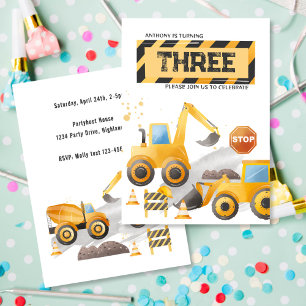 Bardrens Cute Construction Birthday Fleecefilt