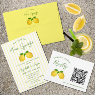 Huvudsaklig Lemon-Möhippa Inbjudningar