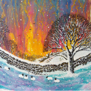 Glad helg julhus anteckningskort