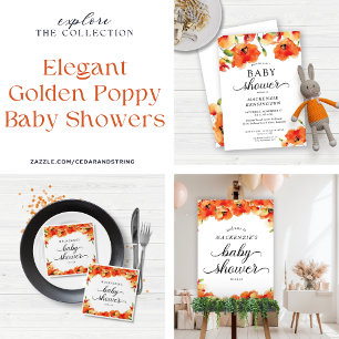 Budget Elegant Guld Fackel Barnkalas Inbjudan