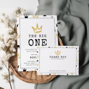 DEN STORA EN   Notorious 90's 1st Birthday Party Inbjudningar