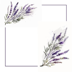 Lavender Dreams: Watercolor Bröllop vykort