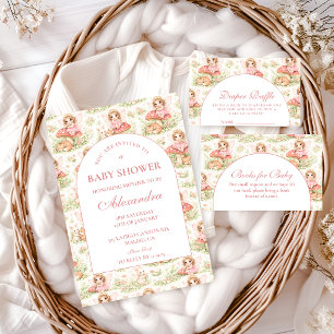 Förtrollad fe-tjej baby shower inbjudningar