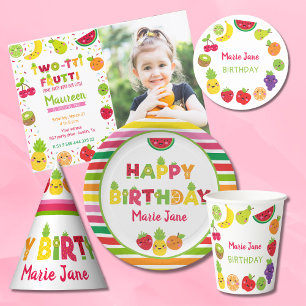 Twotti frutti 2:a födelsedag PHOTO Inbjudningar
