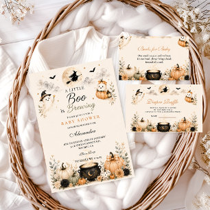 Elegant Little Boo Is Brewing Halloween Baby Showe Pappersservett