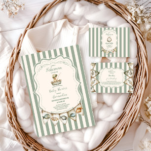 Boho Little Fisherman Fisherman Baby Shower Pappersservett