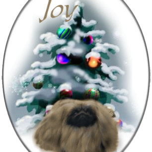 Pekingese-jul Helgkort