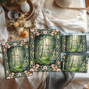 Whimsical Woodland Forest Raffle Diapper Tilläggskort