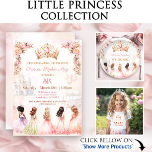 Twillingar Prince Princess Krona Royal Birthday Inbjudningar