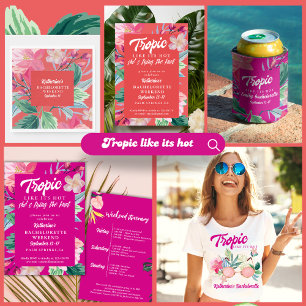 Tropik som dess hett orange Bachelorette-parti Pappersservett