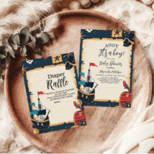 Nautical Pirat Baby Shower Pappersservett