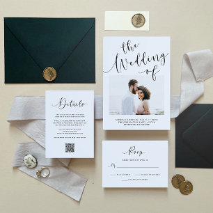 Elegant Romantik   BRÖLLOP OSA Kort