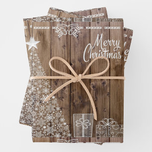 Foto på Rustic Script God jul Julkort