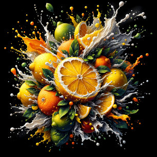 Citrus Explosion Kökshandduk
