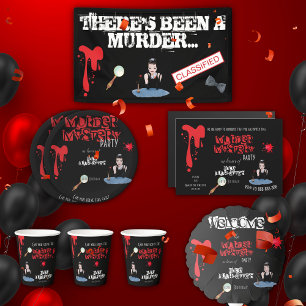 Mord Myasty Birthday Black Investigation Postcard Vykort