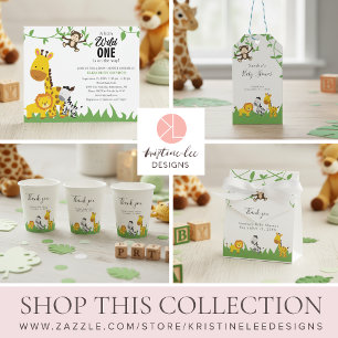 Budget Safari Baby Shower Jungle Animals Boy Cute
