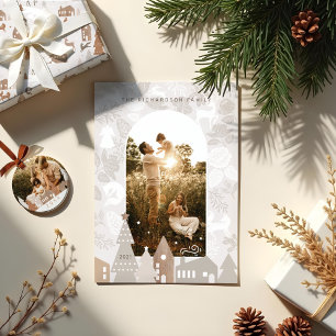 Kärlek Joy & Lasting Hugs White Wood Birch Bark Na Julgransprydnad Keramik