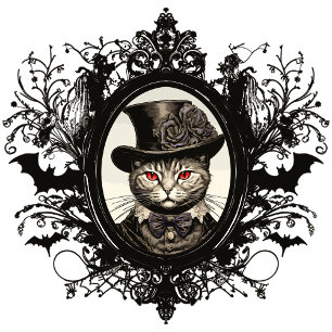 Halloween Cat, Vampire Cat, dam fangs Leggings