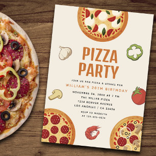 Modern & Italiensk Pizzafest för alla tillfällen Fyrkantigt Klistermärke