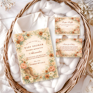 Western Floral Cowgirl Baby Shower Blöj-Raffel Tilläggskort