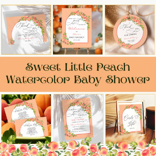 Little Peach är på Way Baby Shower Inbjudningar