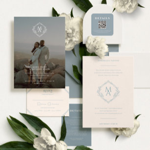 Bröllop QR-kodsetikett Fyrkantigt Klistermärke